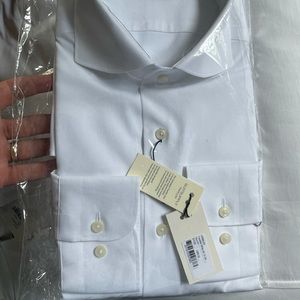 Suitsupply 15.75 white New slim fit dress shirt
